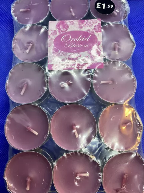 Orchid Blossom Scented Tealights x 30 Lilac