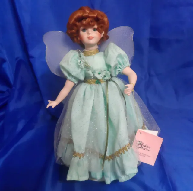 Shannon The Shamrock Fairy 14" Porcelain Doll from Paradise Galleries 1993