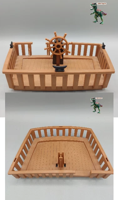 Pièce PLAYMOBIL Pont De Barre Pour Bateau Pirate - Réf. 3550/3053/3750 - Occasion Bon état