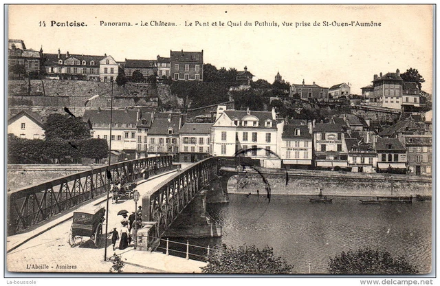 95 PONTOISE -- panorama --- le chAteau ----