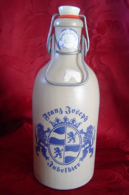 Flasche mit Bügelverschluss "Franz-Joseph Jubelbier"