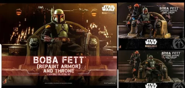 Hot Toys Boba Fett & Throne (Repaint Armor) TMS056 New Rare Japan