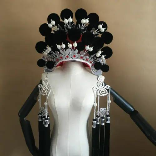 Beijing Opera Headdress Chinese Ancient Style Hat Cosplay Performance Head Wear