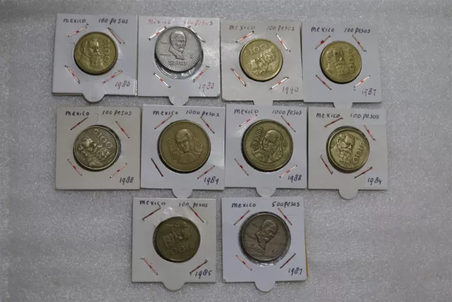 🇲🇽 Mexico 100/500/1000 Pesos Coin Collection B49 #1889