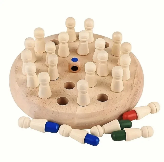 VAMSLOVE Ensemble de jeu d'échecs et de dames en bois de luxe
