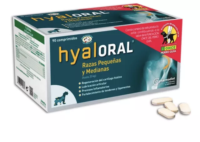 Hyaloral Razas Pequeñas Y Medianas 90 Comprimidos OFERTA