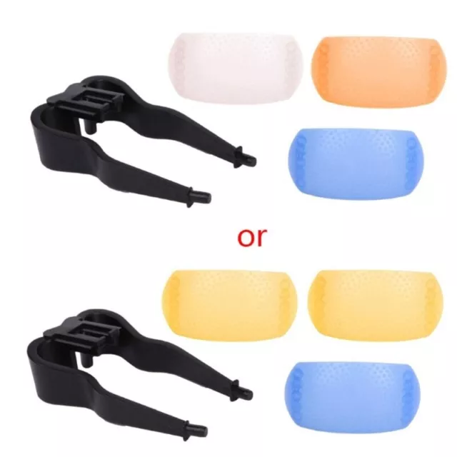 3 Color 3 in 1 Pop-Up Flash Diffuser Cover Kit Softbox for
