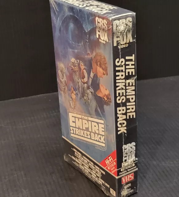 Star Wars The Empire Strikes Back 1984 VHS Red Label Watermarks *Wrap NOT Sealed