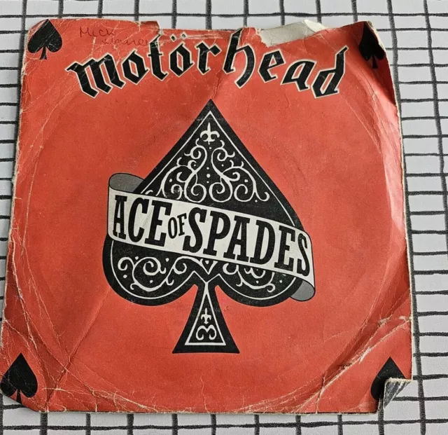 Motorhead - Ace Of Spades 7" - Paper Labels - 1980 Bronze BRO106