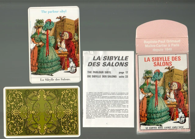CARTES/LA SIBYLLE DES Salons/Tarot Divinatoire/Livret Explicatif/1987