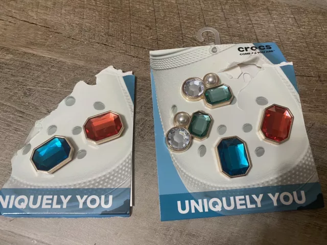 ⭐️NWT⭐️ Crocs Jibbitz Elevated Gems Jewels Lot Of 6