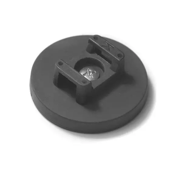 1X Strong Rubber Coated Cable Mount Pot Magnet 88mm | Anti Scratch Saddle Magnet