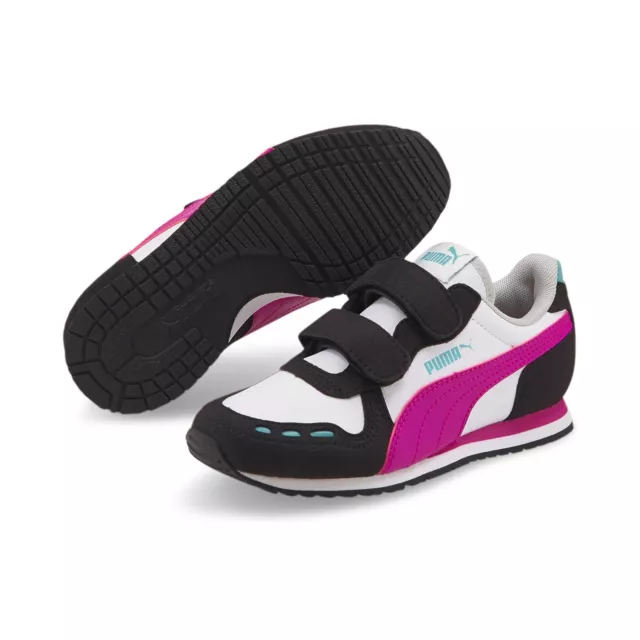 Puma Cabana Racer SL 20 V PS Kinder Schuhe Sneaker Turnschuhe 383730(Schwarz 03)