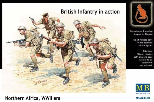 British Infantry North Africa Deset Battle 1/35 Master Box 3580 De