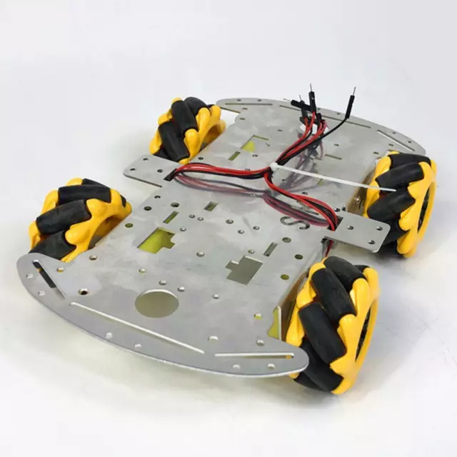 MagiDeal 4WD Four Wheel Drive Metal Smart Robot Car Chassis TT Motor DIY 3-9V