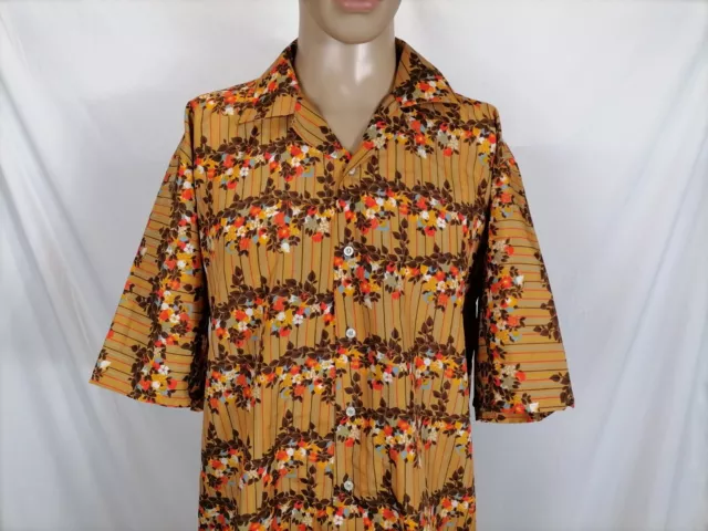 FEAR OF LOVE Camicia Maniche Corte Shirt VINTAGE MADE ITALY ChemiseTagli XL Uomo 3