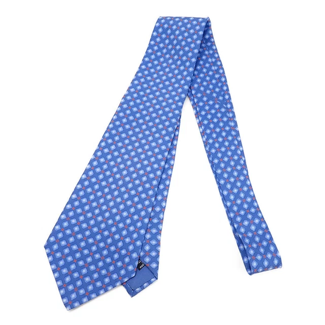 CHANEL tie 100% silk blue Used