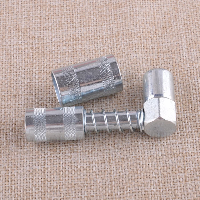 90 DEGREE GREASE Nozzle Adapter 3 Jaw Coupler Grease Fitting Tool w/ Sleeve Part EUR 9,67