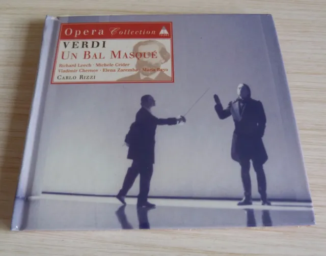 Rare Cd Livre Opera Verdi Un Bal Masque Carlo Rizzi 24 Titres 1996 Neuf