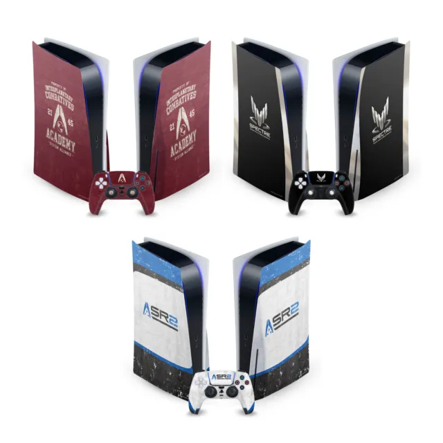 Mass Effect 3 Badges And Logos Vinyl Skin Decal For Sony Ps5 Disc Edition Bundle