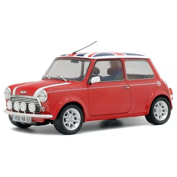 Mini Cooper Sport 1997 with Flag Red 1/18 - S1800604 SOLIDO