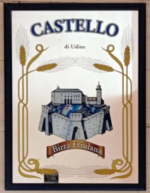 BIRRA - CASTELLO Di UDINE - FRIULANA Beer Advertising vintage   Mirror