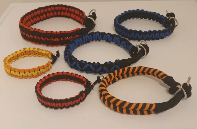 paracord dog collar and lead, paracord animal accessories.