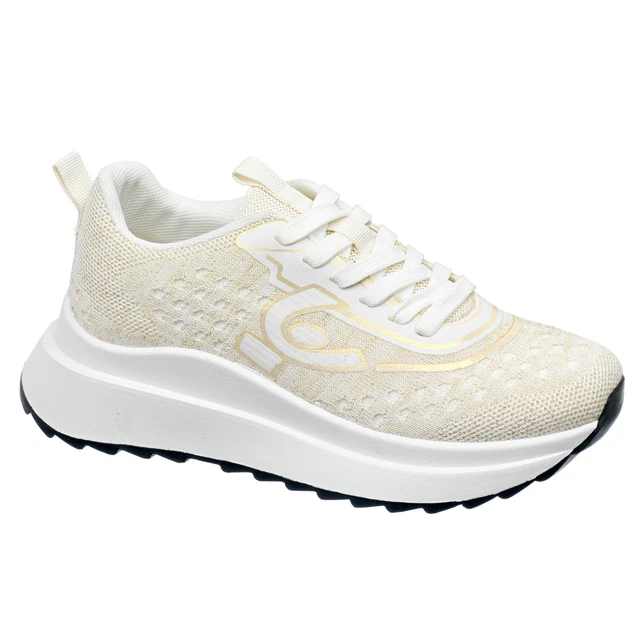 FREDDY Scarpe Sportive, Sneakers donna con suola spessa e tomaia in knitted mesh