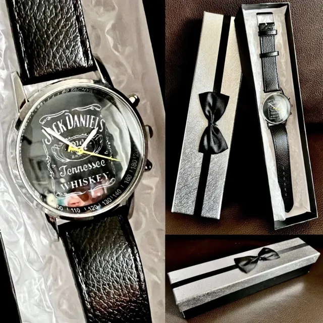 Brand New Boxed Light Weight Jack Daniel’s Quartz Watch With Leather Strap (28g)