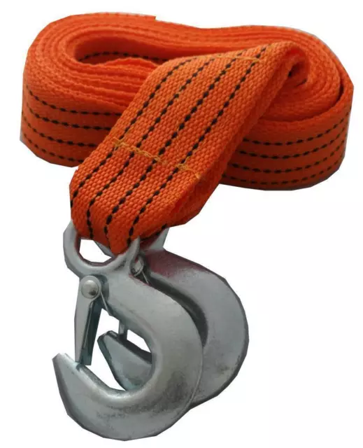 15FT Tow Towing Pull Rope Strap Heavy Duty Road 5 Ton for Ford Mondeo Kuga C-max