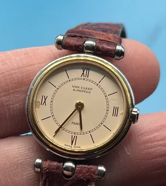 Van Cleef Arpels Womans Watch Working! Make Offer Rare Wrist Watch
