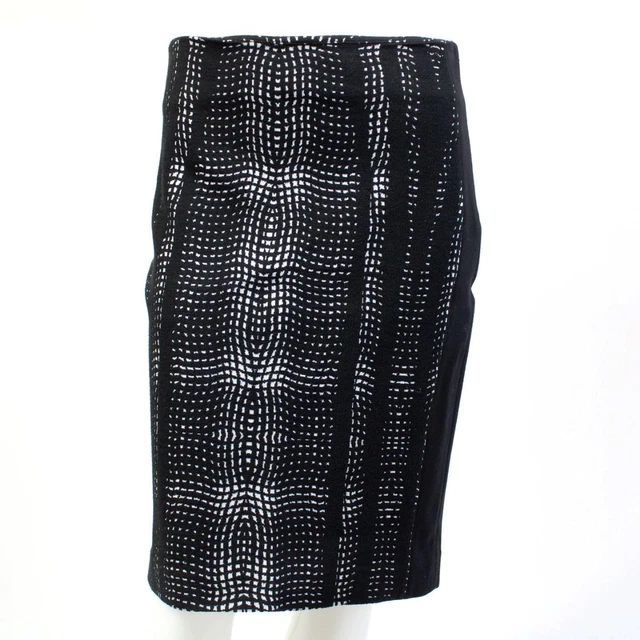 DIANE VON FURSTENBERG Marta Panel Skirt Knit Pencil Womens Medium 8
