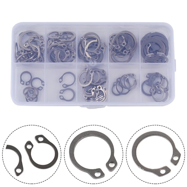 8mm External Circlip – Carbon Steel Retaining Snap Ring, Outer Clip (Choose Quantity)