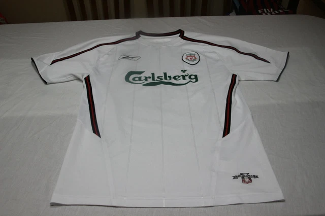 MAILLOT FOOTBALL LIVERPOOL FC 2003 04 Away Reebok Carlsberg