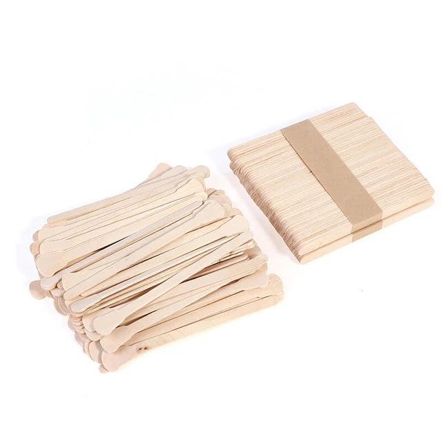 100 pezzi di asciugatura di cera per cera in legno in legno bastoncino  ql