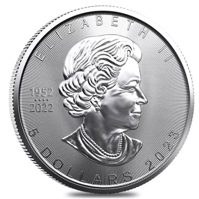 2023 1 Oz Canadian Silver Maple Leaf Coin .9999 Fine (Roll of 25) New, BU! 2