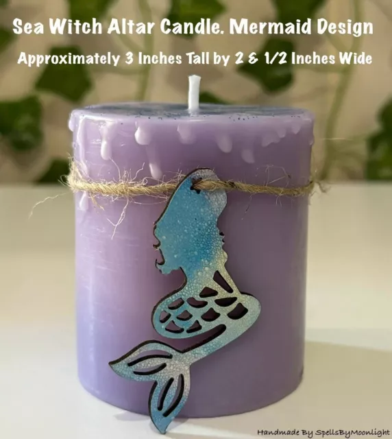 Sea Witch Altar Candle Sea Witch Magick Sea Witch Candle Witchy Gift Mermaid