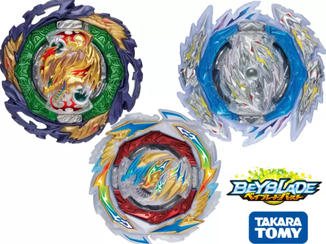 Takara Tomy Dragon Set: B-185 Fafnir B-189 Longinus B-199 Beyblade Burst DB Set