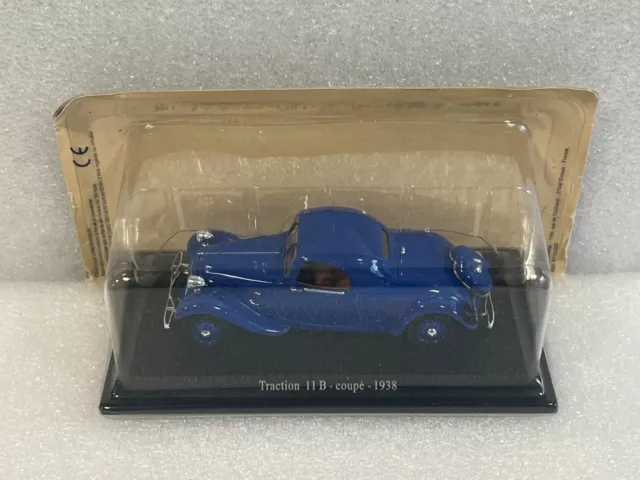 PRESSE ATLAS UNIVERSAL HOBBIES Citroën Traction 11 B Coupé Bleu 1938 1/43