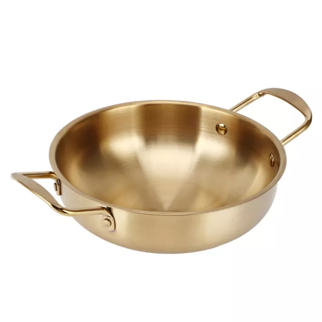 Gold Koreanischer Ramen-Topf L Nudeltopf Aus Stahl Tragbarer Küchen-Kochtopf