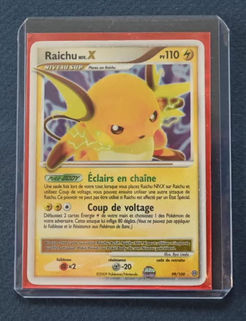 Carte Pokémon Raichu niv.x 99/100 (Année 2009) - Diamant et Perle : Tempête