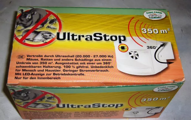 EURO FARM Ultra Stop Ultraschal Schädlinge vertreiben