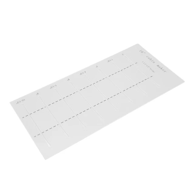 Reglas de acolchado de cabina de tronco de 10 pulgadas escala transparente bordes más suaves fabricante de cabina de troncos
