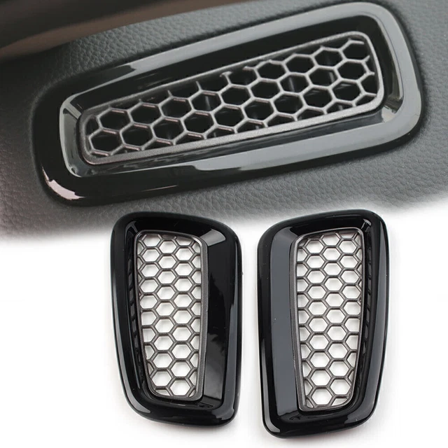 Honeycomb Inner Dash Side Air Vent Outlet Cover For Honda Civic 11th 2022 Up BLK