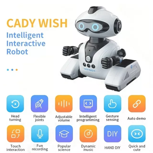 Jouet robot humanoïde intelligent pour enfants, séparés eur de l