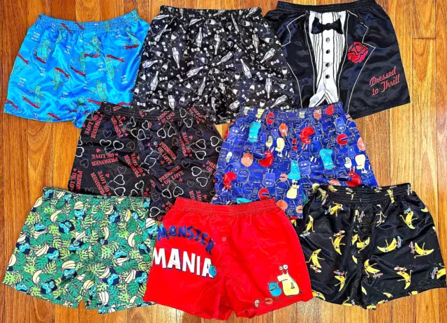 ☆—Bulk Satin Silk Boxer Shorts—XL—Shiny—Nylon—Silky—Glanz—Boxers