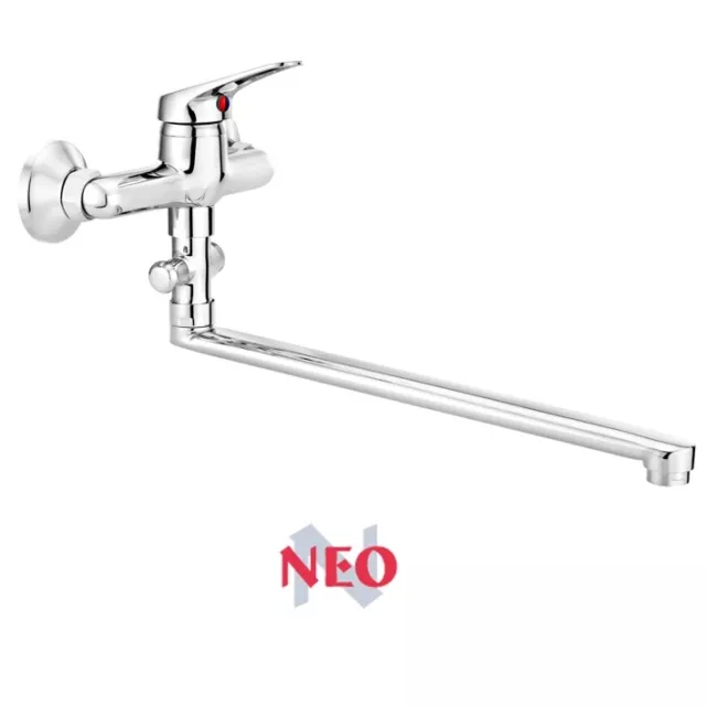 Grifería baño ORIENTABLE Cuarto De umsteller + Válvula Desviadora Largo DERRAME