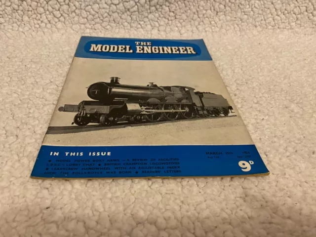 Model Engineer Magazine #2757 British Crampton Locomotives. Rolls-Royce Was Born