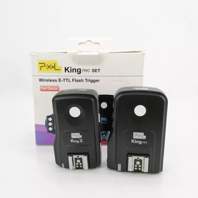 Disparador remoto Pixel King Pro Set Wireless E-TTL Flash Trigger para Canon