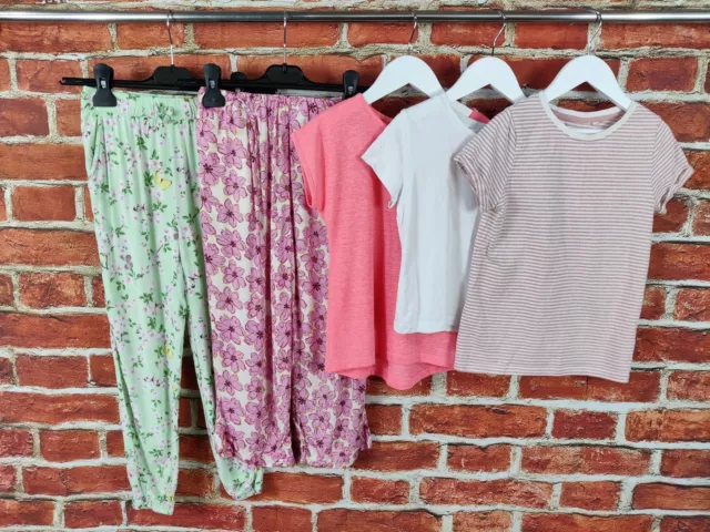 GIRLS BUNDLE AGE 6-7 YEARS NEXT ZARA etc TROUSERS TOP T-SHIRT SUMMER SET 122CM
